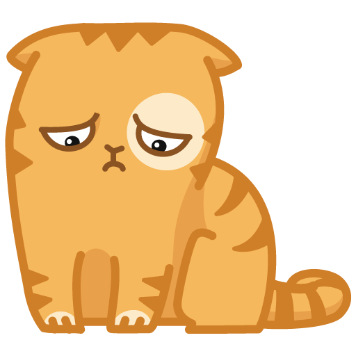 Кот персик грустит 404 